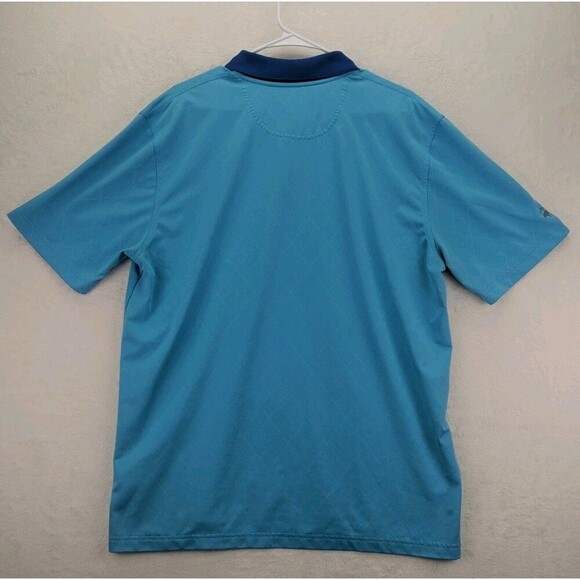 Brooks Brothers Two Tone Blue Performance Polo Mens XL Short Sleeve Breathable - Picture 2 of 12